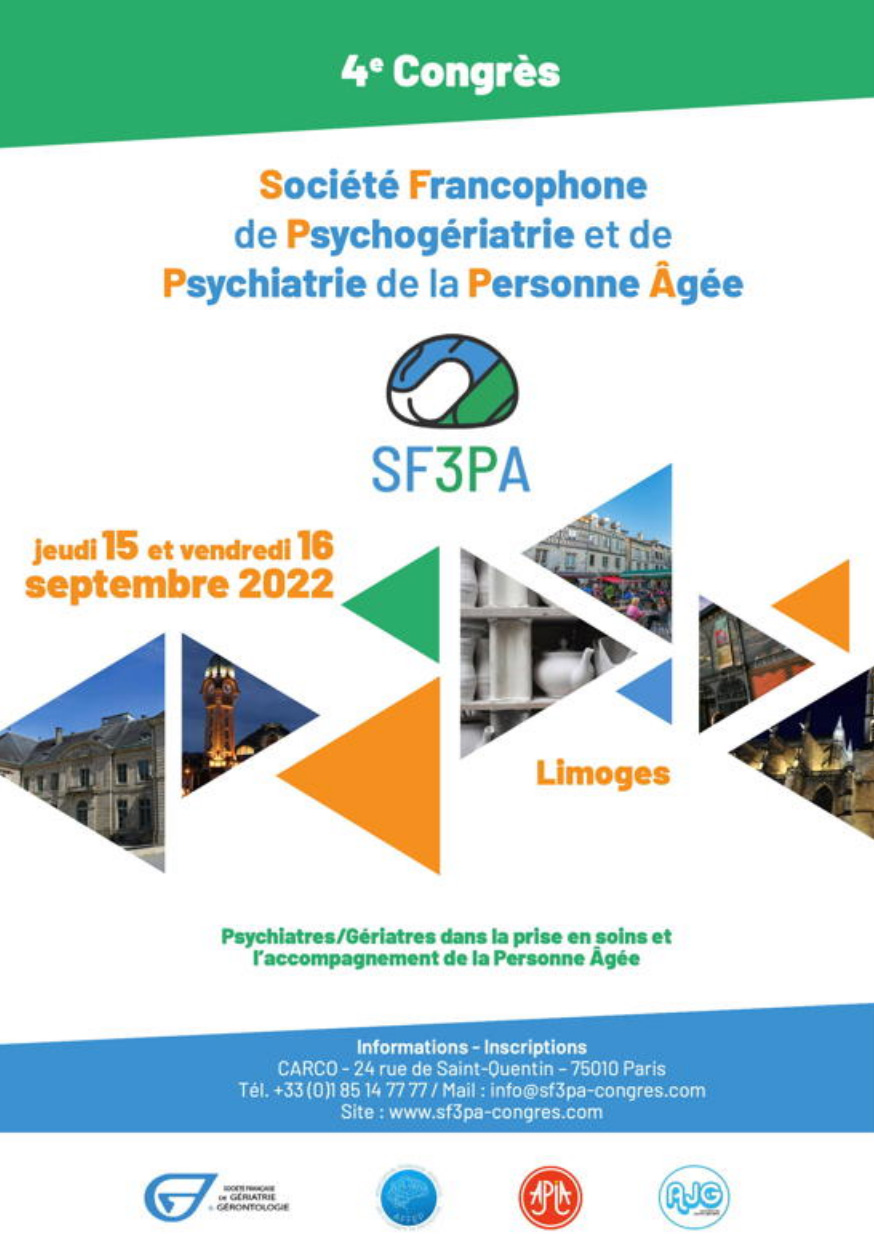 15 – 16 septembre 2022 // 4e Congrès de la SF3PA (Limoges)