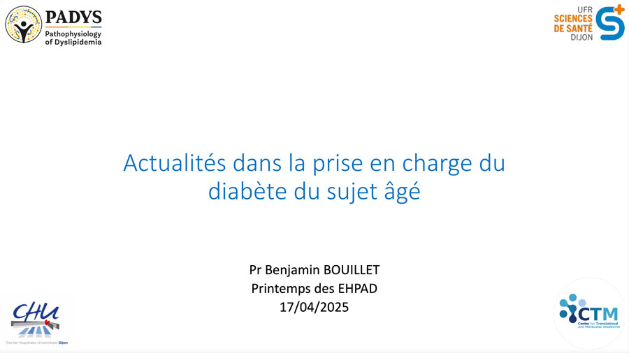 Actualités Diabète Sujet âgé-Bouillet