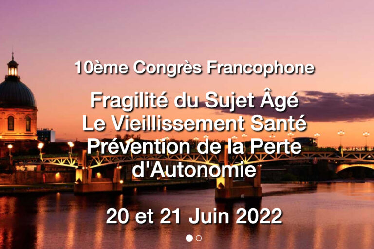 Fragilité du sujet âgé Fragilité du sujet âgé